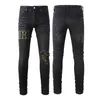 Jeans masculin concepteur homme Jean Purple Brand Skinny Slim Fit Luxury Hole Ripped Biker Pantal