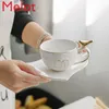 Tassen raffinierte und einfache kreative Erleichterung Vogel Keramik Kaffee Set Nachmittagstee Duft Tasse Untertasse Exquisites