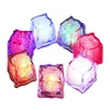 Party Lights Glowing Polychrome Ice Flash Cubes Blinking Flashing Decor Light Up Bar Club Wedding Inging