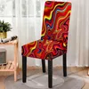 Chair Covers Marble Pattern Stretch Spandex Cover Dirt-proof Washable All Inclusive Dining Nordic Style Fundas Para Sillas