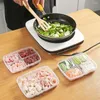 Förvaringsflaskor plastfack för frukt ingefära vitlök kök accessoarer färskställningslåda container vegetabilisk fodral crisper