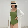 女性用水着韓国スタイルワンピース水着女性パッド入り半袖入浴スーツセクシーな女性モノキニバックレスビーチウェアブラック