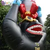 5m hauteur extérieure géante publicitaire Carton de dessin animé gorille modèle animal pour une décoration de fête d'événement avec des toys de soufflerie à air sportif