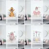 Window Stickers Ballet Girls 'Floating Glass Sticker Transparent ogenomskinlig anti Peeping Film Badrum Electratic Non Adhesive