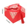 Present Wrap 20 PCS Chinese Candy Box Bulk Favors Boxes Snack Storage Wedding Chocolate Paper With Tassels Bride