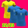 21 22 Jerseys de football pour hommes de l'Ukraine Yarmolenko Zinchenko Malinovskyi Konoplyanka Home Football Shirts à manches courtes