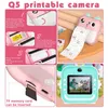 Children 1080P HD Digital Camera Toys Instant Print for Kids Thermal Po Video With 32G Memory Card 240509