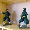 Декоративные фигурки 30 см. Традиционные японские самураи ниндзя статуи кукол украшения суши -ресторан дома украшения подарки