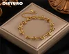 Dieyuro 316L roestvrij staal goud zilveren kleur ketting armband voor vrouwen klassiek roestbestendig mode meisje pols sieraden cadeau 2207264889617
