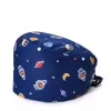 Cotton Hat Floral Bouffant Sanitary Nurse Cap with Sweatband Owl Fox Bird Dog Leaf Star Printing Nursing doctor Beanie Hat Christmas LL