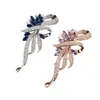 Épingles broches bijoux mode librairie naturelle épingles en laiton broche parc sapphire sier sier gemstone broche 2024 Designer Brooch Jewlerery Gift