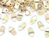 Frames Wholesale 100 Golden Triangle D-ring Image Horbandage Hooks ciseaux pour la peinture à l'huile Miroir Cadre