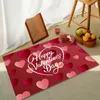 Tappeti decorazione cardiaco decorazione di San Valentino tappetino per pavimenti cucina ingresso camera da letto assorbente tappeto zerbino tono di terra lancio coperta