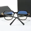 Óculos de sol de designer de moda Mulher anti -azul óculos de luxo de luxo Man Square Optical Frame Lens Clear Lente Lady Sun Glasses Dhgate Ch Shade de marca