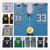 Mens Larry Bird Indiana State Sycamores Basketball Jersey Cousé Patrick Ewing Georgetown Hoyas Jersey Allen Iverson Bethel High School Jersey S-3XL