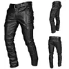 Pantalon pour hommes pantalon punk en cuir pour hommes