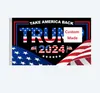 2024 US election flags campaign flag polyester fabric atmosphere decoration flag hanging Banner Flags LOGO custom made LT973