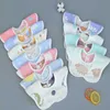 Bibs Burp Cloths Baby bib 360 degree rotation 6-layer Gauze plain weave baby bandage Burp soft newborn Saliva towel baby supplies random d240513