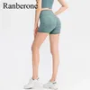 Shorts actifs Ranberone Femme Imprimé Yoga Court Running Training Fitting Gym Leggings Woman Fitness High Working Clothing 2024