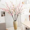 Dekorative Blumen 105 cm Kirschblüte Künstlicher Baum Zweig Seidenrosa weiße falsche Schlafzimmer Wohnzimmer Home Hochzeit DIY Dekor Blumen