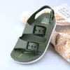 Sandali Summer Boys in pelle sandali scarpe baby piatto per bambini sport morbidi sandali casual anti-slip per bambini 1-4 anni vecchio240510