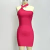 Sukienki Casual Factory Hurtowa Rose Rose Rose Red White Backless Backless Mini Sexy Boutique Celebrity Cocktail Party Bandage Dress