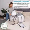 Storage Bags Moving Packing Bag Large Capacity Waterproof Fastener Tape Design Duffle Dustproof Travel Clothes