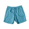 2024 Men Summer Cotton Linen Shorts Running Bodybuilding Ultratin Solid Color Breattable Quick-Torking Casual Beach Short Pants 240513