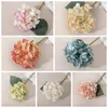 Fleurs décoratives Artificiel Hortengea Silk Flower Party Decorcor Decor Dorcement Bouquet Bouquet Fake Home Table