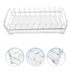 Kitchen Storage Drainer Rack Dish Draining Drying Holder Cupboard Countertop With Drainboard Convenient Stainless Steel Cutlery