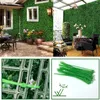 Fleurs décoratives 25 cm Planche artificielle Panneau mural de couverture Boxwood Vertissage UV Protection Green Decor Confidential Clôture Clôture