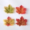 Dekoracja imprezowa 100/200pcs Symulacja jesień jesień sztuczne liście na wesele na Święto Dziękczynienia Halloweenowe wystrój