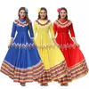 Tvådelad klänning karneval semester långärmad traditionell mexikansk folkdans boho q240511