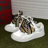 Scarpe casual riflettenti da donna da uomo Sneaker di moda spessa Sneaker colorati