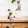 Party Decoration 3PCS Funny Chicken Fence Statues Waterproof Planter As A Gift For Children And Also Suitable Patio