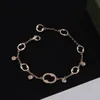 Gold Silber Roségold Buchstabe Kette Armband Halskette Modedesigner Armband für Frauen Persönlichkeit Halskette Valentinstag Hochzeitsgeschenk Designer Schmuck.