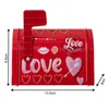 Party Favor Love Printed Mailbox Tinplate Box For Candy Chocolate Cookies Romantic Envelope Gift Valentine's Day Home Decoration Gifts