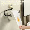 Kancalar Çok Fonksiyonlu Rulo Kağıt Tutucu Alan Tasarruf Taşınabilir Tuvalet Doku Rafı Oturma Odası İçin