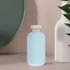 Liquid Soap Dispenser 2 Pcs Shampoo Bottles Lids Small Travel Containers Cover For Toiletries Plastic