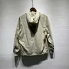 メンズカジュアルシャツクラシックデザインパーカーゴーストパッチ刺繍されたジャケットメンズとレディスバッジでジッパーQ240510