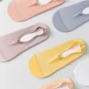 Women Socks Anti-slip Silicone Low Cut Ankle Sock Slippers Summer Invisible No Show Solid Color Mesh Thin Breathable Boat