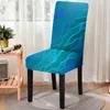 Chair Covers Marble Pattern Stretch Spandex Cover Dirt-proof Washable All Inclusive Dining Nordic Style Fundas Para Sillas