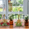 Fleurs décoratives 2 pièces artificielles bougettes Garland Rose Flower Christmas Table Table de mariage Célébration de décoration de la maison Scène
