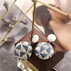 Boucles d'oreilles en peluche bohème rotin en bois tissé à la main pour femmes déclaration de goutte de paille en bambou vintage