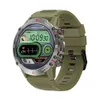 Ny HK87 Bluetooth Call Smart Watch med tre försvarsanpassade ratten, hjärtfrekvens, blodtryck, musik smart klocka