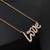 Tiffanncy High -End Jewelry Collane per donne Nuova lettera d'amore Hot Letter Diamond Necklace alla moda ed elegante un unico San Valentino Giorno della catena del colletto Originale 1: 1 Logo