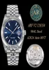 ARF V2 DATEJUST 41 126334 904L STALOWY KLUKATE BLUE BLUE COLD ETA A2824 Automatyczne męskie zegarek Jubilee Edition Watches P97888927