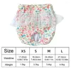 Dog Apparel Pet Briefs Floral Design Floral Reutilable Shorts lavável para cães pequenos Menstruação de roupas íntimas Frela -Sanitária calça