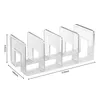 Storage de cuisine 1pcs 3/4 Grids Sac Diviseur étagère en plastique transparent Racks d'affichage en plastique Purse Luxury Armoire à main de sac à main