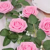 Decorative Flowers 25pcs Artificial Foam Rose Flower Bulk False Head For Valentine's Day Mother's Birthday Gift Home Decoration.